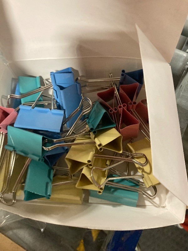 Photo 1 of 2 Inch 24 Pack Extra Large Binder Clips, Jumbo Paper Clips, Big Paper Clamps, Binder Clips Large Size for Home, School and Office Supplies