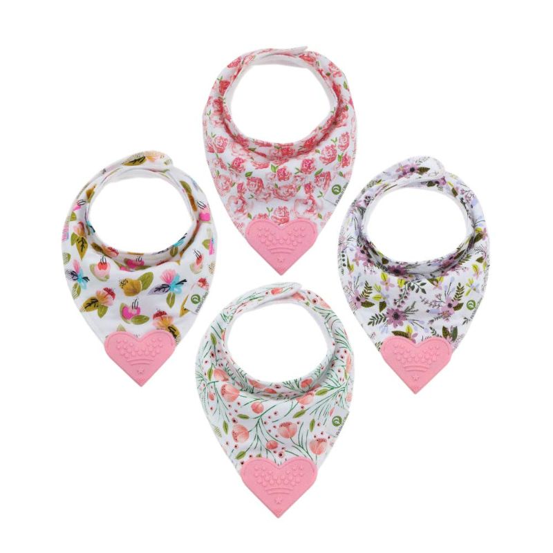 Photo 1 of ** ONLY 2**
Nuby 2Piece Muslin Bandana Bib with Teether, Colors May Vary, 2 Count (Pack of 1)