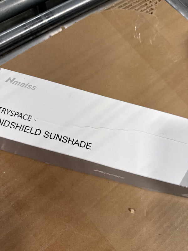 Photo 1 of [2025 Upgrade] Nmoiss Windshield Sun Shade Umbrella - [Vinyl Coating Heat Shield] Protect Car from Sun Rays & Heat Damage Keep Cool and Protect Interior, Spring Structure Edge Medium 56" L x 31" W