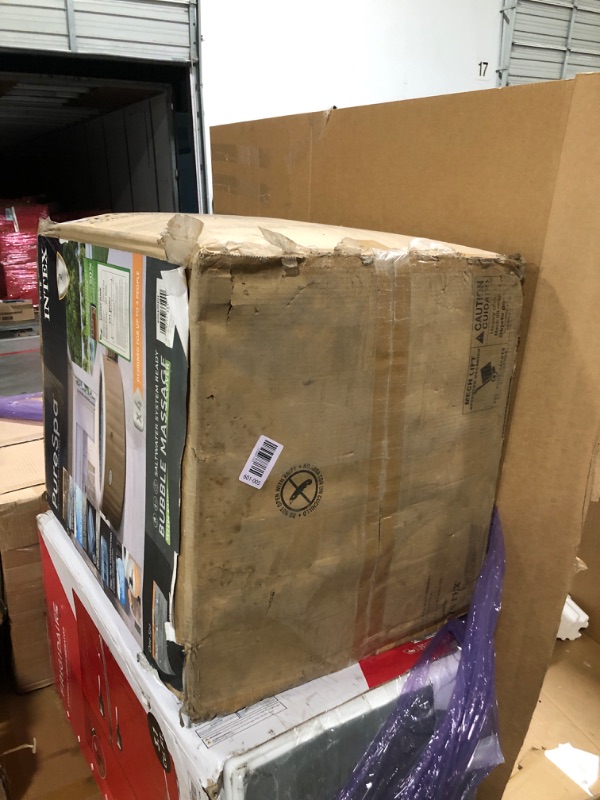 Photo 1 of ***MISSING HARDWARE**
INTEX 28425EH PureSpa Bubble Massage Spa Set Outdoor Inflatable Portable Hot Tub, Includes Energy Efficient Spa Cover, Saltwater System Ready, 4 Person, 77in x 28in