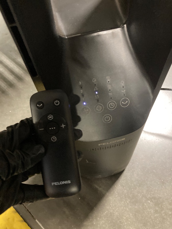 Photo 1 of ** USED/ TESTED FUNCTIONA/ INCLUDED CONTROL L ** PELONIS 40" Bladeless Tower Fan with Powerful Airflow, Ultra-Quiet DC Motor (22 dB), 6 Speeds, 4 Modes, Remote Control, 7-Hour Timer, 90° Oscillation, Safe Design for Bedroom, Home, Office