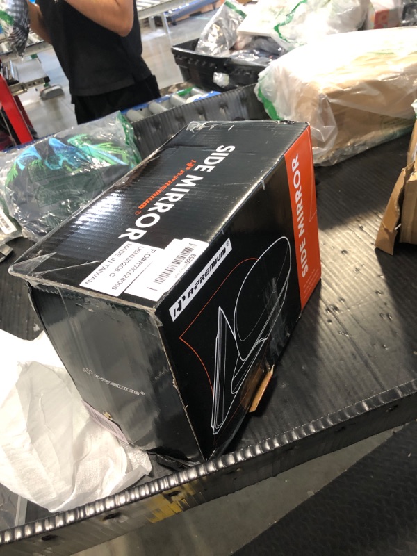 Photo 1 of ******MISSING MIRRIOR******A-Premium Passenger Side Power Door Mirror - Compatible with Honda Fit 2015-2020 - Non-Heated Manual Folding Black Smooth Outside Rear View Mirror - Replace# 76208-T5R-305