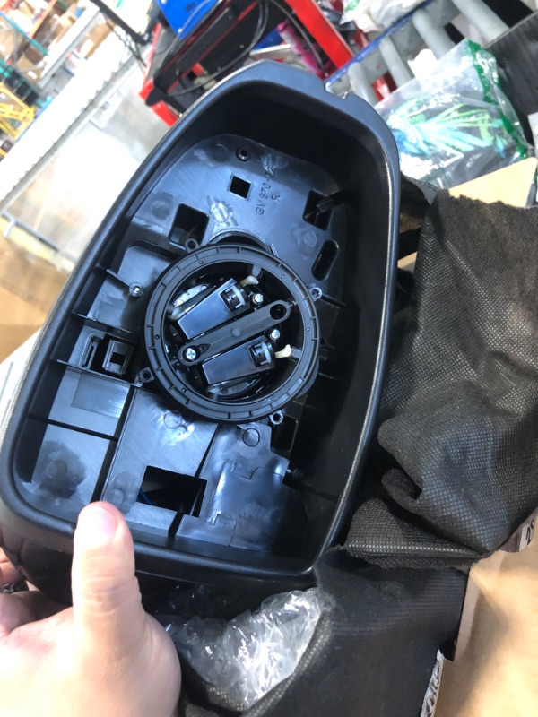 Photo 1 of ******MISSING MIRRIOR******A-Premium Passenger Side Power Door Mirror - Compatible with Honda Fit 2015-2020 - Non-Heated Manual Folding Black Smooth Outside Rear View Mirror - Replace# 76208-T5R-305