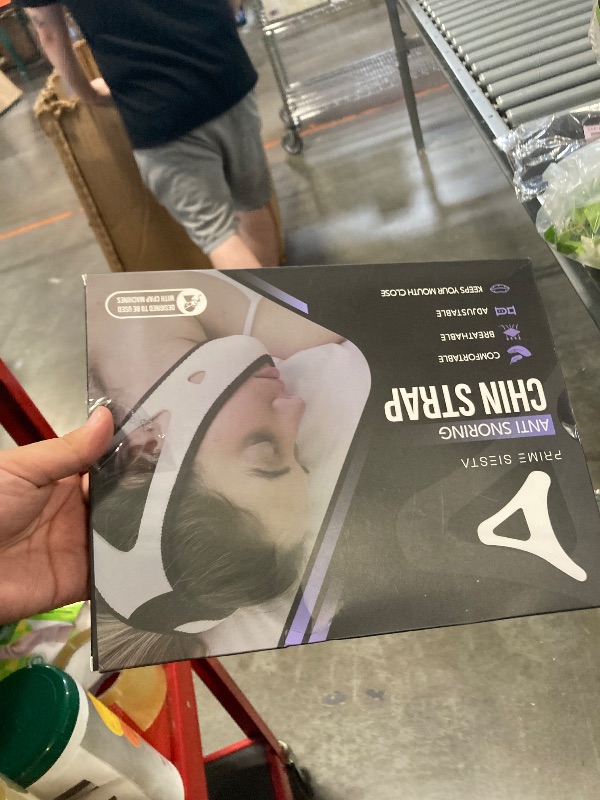 Photo 1 of **SEE CLERK NOTES** Chin Strap for Sleeping by PrimeSiesta | CPAP Chin Strap in 2 Sizes — Corrects Jaw Position and Improves Airflow — Premium Yamamoto Neoprene — Breathable Anti Snoring Devices for CPAP Users