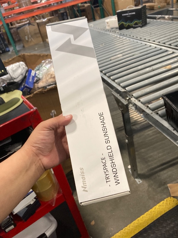 Photo 1 of [2025 Upgrade] Nmoiss Windshield Sun Shade Umbrella - [Vinyl Coating Heat Shield] Protect Car from Sun Rays & Heat Damage Keep Cool and Protect Interior, Spring Structure Edge Medium 56" L x 31" W