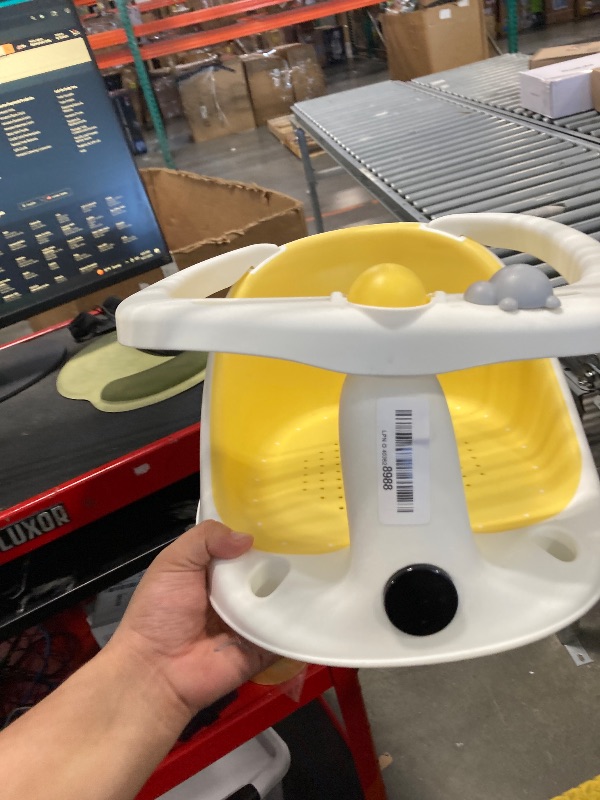 Photo 1 of ******MISSINF PICES******Baby Bath Seat for Babies 6 Months & Up - Bathtub Seats for Babies Sitting Up with Rinse Cup, Non-Slip, Comfortable, Infant Bath Essentials, Yellow