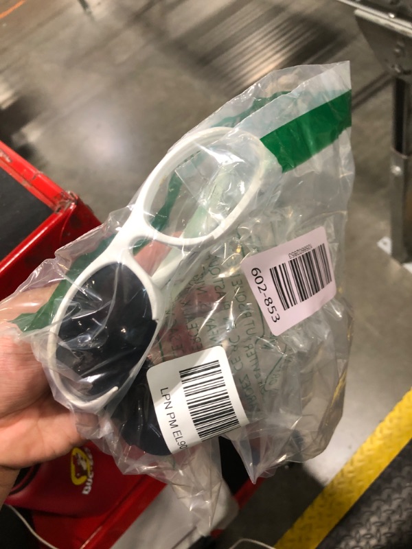 Photo 1 of ***LENSE IS POPPED OUT***KENBO Y2K Sunglasses Large Wrap Around Futuristic Sunglasses for Women Men Oval Fashion Sport Shades Sun Glasses - White