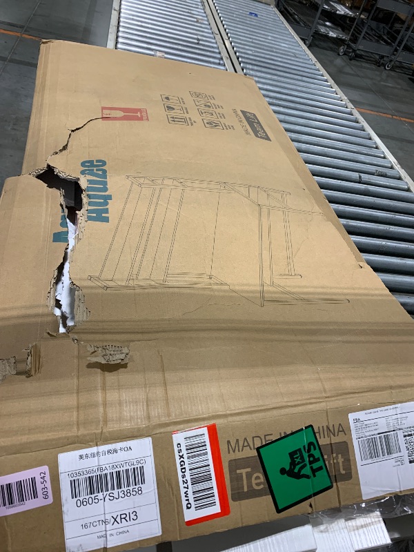 Photo 1 of **box was open**Aquzee Pink Desk with Hutch for Girls, 47in Computer Desk with Bookshelf for Teens Adults, Craft Table for Bedroom Kids Room, White Pink Study Table with Shelves for Storage