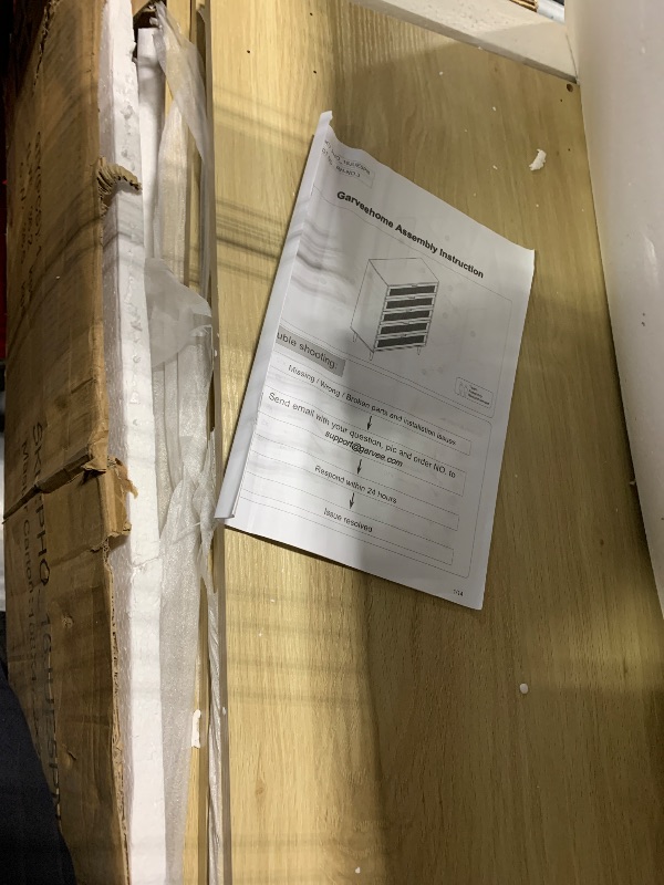 Photo 1 of ***similar item**GarveeHome Rattan 5 Drawer Dressers for Bedroom, Tall Dresser with Deep Drawers, Large Chest of Drawers for Closet with Wide Top, Long Wooden Dresser for Living Room, Hallway, Kids Room, color oak