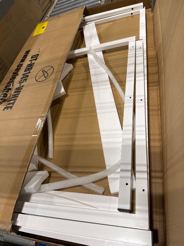 Photo 1 of ***JUST THE TABLE***FDW | 5-Piece Dining Table Set | White | Glass Kitchen Table with 4 Upholstered Chairs and Faux Leather Cushions | Space-Saving and Modern Design | for Dining Room, Easy to Assemble