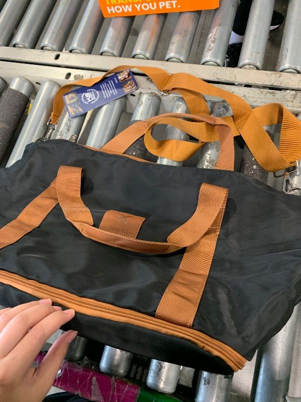 Photo 1 of **SIMILAR TO PHOTO** Travel Duffle Bag for Women, Weekender Overnight Bag with Shoe Compartment, Carry on Personal Item Travel Bag,3 Pcs Set, Black & Brown 