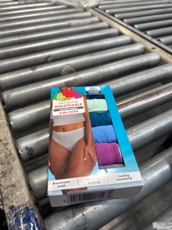 Photo 1 of ***STOCK PHOTO NOT EXACT***Fruit of the Loom Women's Breathable Underwear (Regular & Plus Size), Hi Cut-Micro Mesh-6 Pack Assorted Colors, 6