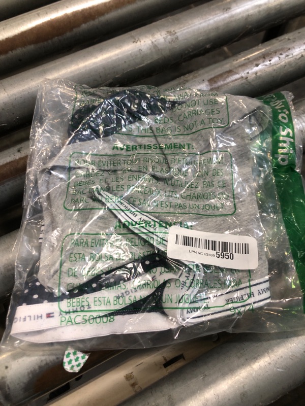 Photo 1 of ***INCOMPLETE****Tommy Hilfiger Womens Classic Cotton Hipster Underwear with Logo Waistband 5-Pack, Round Tie Dye Brunerra Blue/Heather Grey/TH Stacked Geo Bright White/Bright White/Navy Blazer, Large