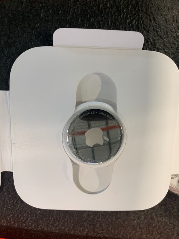 Photo 1 of Apple AirTag. Keep Track of and find Your Keys, Wallet, Luggage, Backpack, and More. Simple one-tap Set up with iPhone or iPad