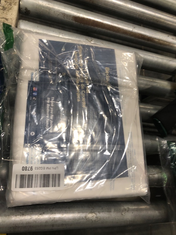 Photo 1 of Bedsure White Duvet Cover Queen Size - Soft Double Brushed Bedding Set for Kids & Adults, Zipper Closure, 3 Pieces, Includes 1 Duvet Cover (90"x90") & 2 Pillow Shams, NO Comforter