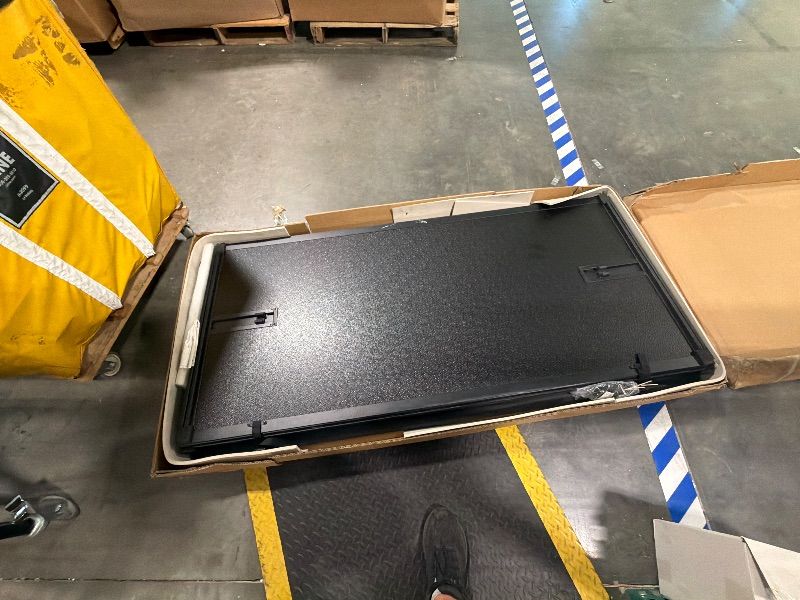 Photo 1 of [Model Uknown, maybe Ford] Hard Folding Truck Bed Tonneau Cover Compatiable with Ford Super Duty 8.2 FT Long Box, 1999-2025 F250 F350 F-250 F-350, Tri Fold Style