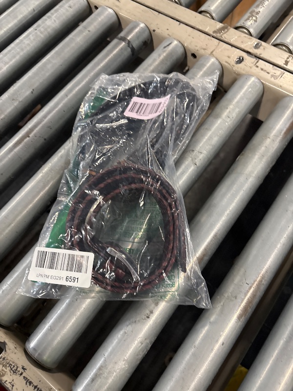 Photo 1 of ***BLACK BELT MISSING**KEMISANT Mens belt 2 Pack, Woven Braided Leather Belt for Gift Men Causal Golf Pants Polo Shirts Matching(Black/Wine Red,32"-36" Waist Adjustable)