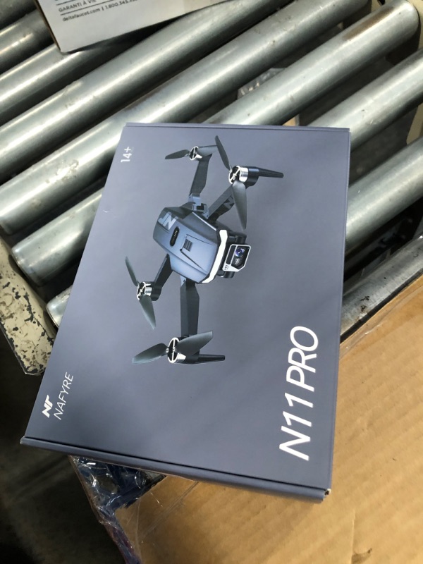 Photo 1 of ******ONE OF THE ARMS WON'T STAY OPEN******* N11 Pro 4K UHD Camera Drone for Adults GPS Assisted RC Quadcopter Offering 90 Min Long Flight Time, Auto Return Function, Follow Me Technology, Brushless Motor Stability, Extended Control Range, and 5G Transmis