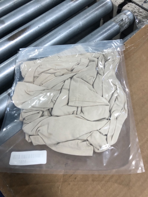 Photo 1 of ****shorts only**** Ekouaer Women's 2 Piece Pajama Sets Short Sleeve Lounge Sets Soft Round Neck Top and Shorts Sleepwear Light Brown, Large