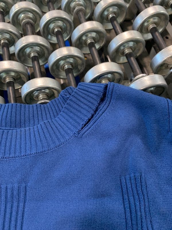 Photo 1 of * bbArach&Cloz Womens Summer Fall Tops 2025 Fashion Short Sleeve Sweaters Crew Neck Lightweight Knit Dressy Teacher Blouse Blue XL