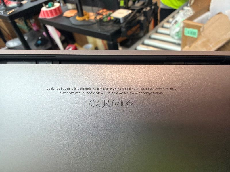 Photo 1 of *Locked* Apple MacBook Pro Late 2019 with 2.6GHz Intel Core i7 (16 inch, 16GB RAM, 512GB) Space Gray (Renewed)