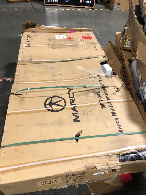 Photo 1 of Marcy Strength Training Multi-Functional Trainer with 200 lb Weight Stacks, 2:1 Ratio Cable Pulley Station Home Gym System MFT-942