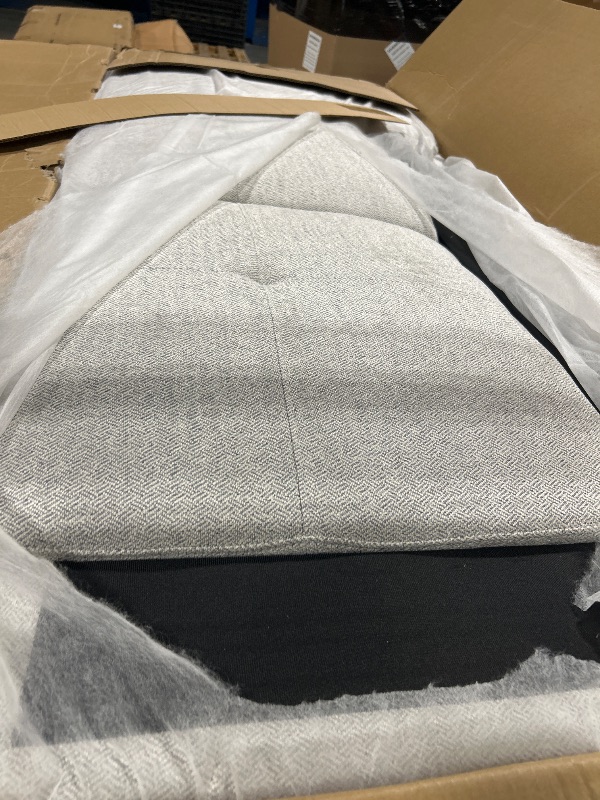 Photo 1 of *** MISSING PARTS ONLY HAS LEFT ARM CHAISE***Trygoal L Shaped Couches for Living Room, Sectional Couch Living Room Furniture with Storage Ottoman, Modular Sectional Sofa with Movable Chaise for Apartment Office, Grey White