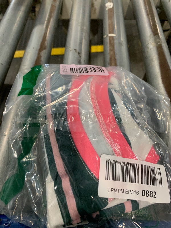 Photo 1 of *** UNKNOWN SIZE*** Imily Bela Womens Short Puff Sleeve Tops Striped Color Block Summer T Shirt Trendy Casual Crew Neck Basic Tee Pink