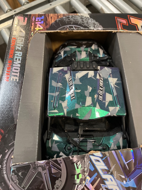 Photo 1 of ***MISSING HARDWARE***Womaqu RC Cars for Adults & Boys, 1:14 Desert 4WD Off-Road RC Truck High Speed 40 km/h, 4x4 Remote Control Car with 2 Rechargeable 1300mAh Batteries and 2 Sets of Tires