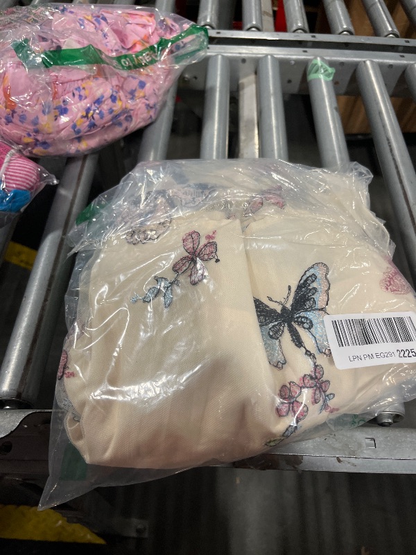 Photo 1 of ***BROKEN ZIPPER*** Summer Butterfly Embroidery Floral Dress for Women Sleeveless Spaghetti Strap Cocktail Dress for Women Wedding Guest Evening Tea Party Dress Flower Embroidered Tulle Prom Dress Apricot-Butterfly S