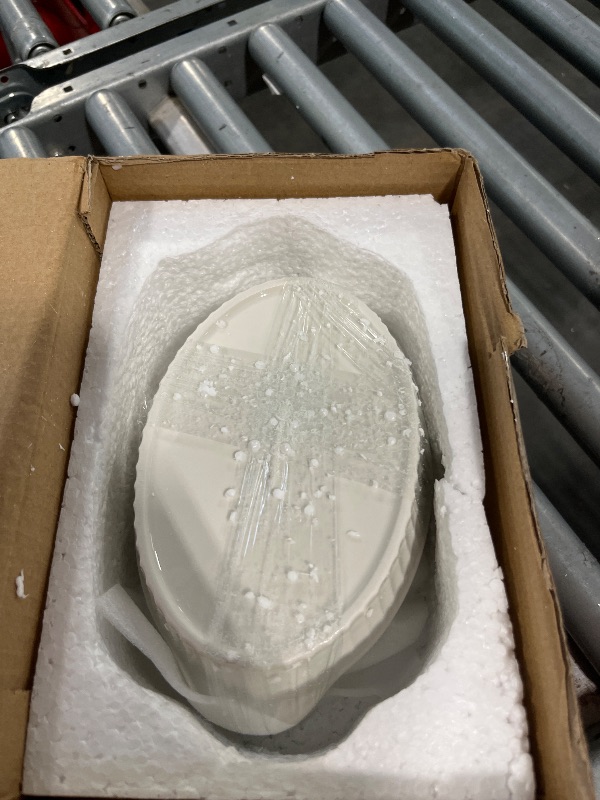 Photo 1 of LEETOYI Porcelain Small Oval Au Gratin Pans, Baking Dish Set for 1 or 2 person servings, Bakeware with Double Handle for Kitchen and Home, Set of 2 (White)