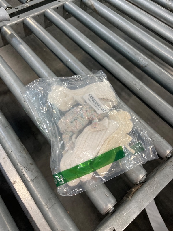 Photo 1 of Evervibe 3 Pairs Knitted Baby Booties 0-6 Months Newborn Baby Shoes First Walkers Cozy Shoes for Infant Girl Boy(Gradient, Beige, White,Classic)