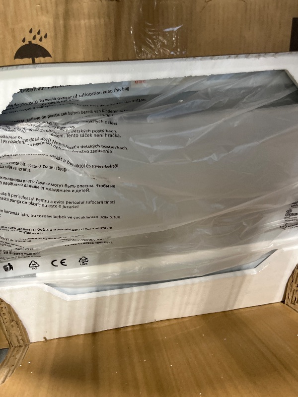 Photo 1 of ***DENTED***Tieasy Island Range Hood 36 inch 700 CFM Ceiling Mount Kitchen Hood Vent with Gesture Sensing &Touch Control,Ducted/Ductless Convertible,3 Speeds Fan,4 LED Lights,Stainless Steel,Aluminum Filters