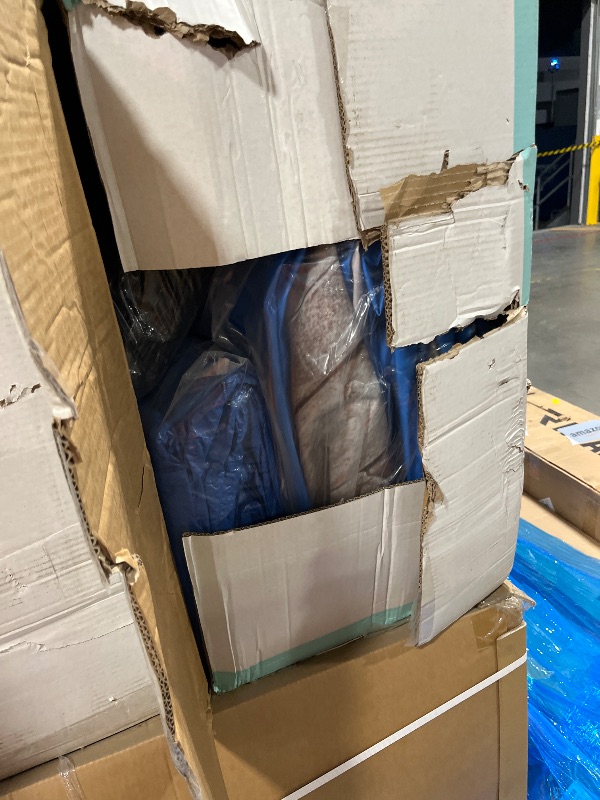 Photo 1 of  2 EVAJOY 32ft x 16ft x 52in Metal Frame Swimming Pool Set, Rectangular Above Ground Pool Cover with Sand Filter Pump, Pool Ladder, Ground Cloth for Backyard, Garden, PVC, Blue