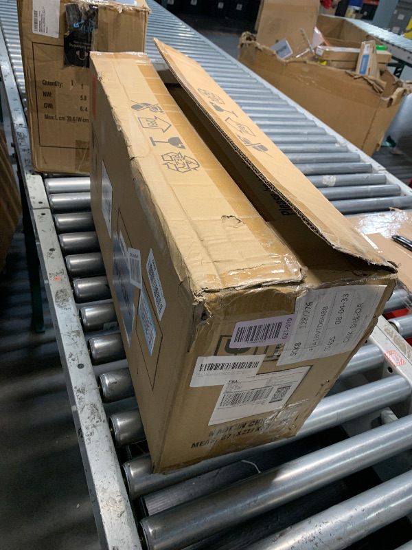 Photo 1 of (untested/unkown parts) heimo 52 Inch Ceiling Fan No Light, Wood Indoor Outdoor Ceiling Fans Without Lights for Patios Bedroom Living Room Modern Waterproof Propeller Exterior 3 Blade Wooden Fan with Remote Control(Walnut)