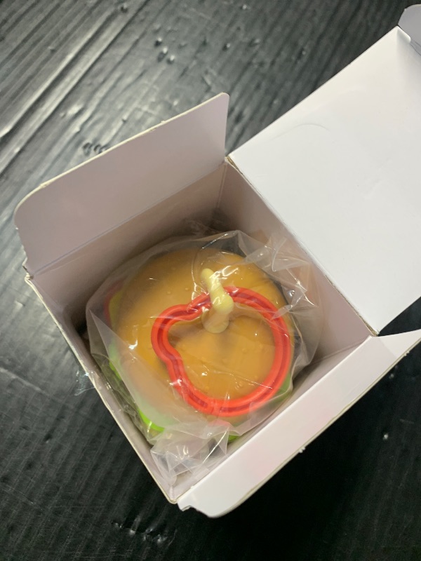 Photo 1 of (USED/FAIR) Aprilwolf Hamburger Suction Cup Toys Holder for High Chair, Stroller Baby Toys 6-12 Months & Toddlers, 3 Tethers Keep from Falling, Great for Restaurant & Car Seat Airplane Travel
