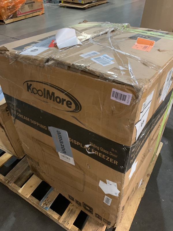 Photo 1 of *************has a coolant leak, does not get cold********************
Koolmore 26 inch Commercial Ice Cream Dipping Cabinet Display Case, 4 Large Displayed Tubs, 2 Storing Tube, Sliding Glass Door, Rolling Wheels and Lockable Breaks [5.7 Cu. Ft.] (KM-ICD