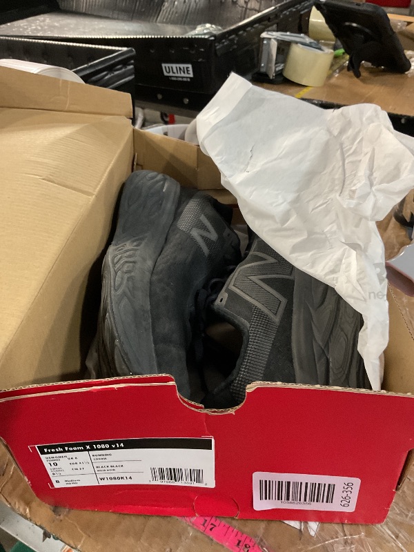 Photo 1 of (see all images) New Balance Women's Fresh Foam X 1080 V14 Running Shoe, Black/Black Metallic/Phantom, 10