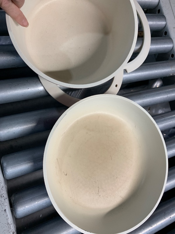 Photo 1 of ***(HEAVILY USED/ MINOR DAMAGE)***CAROTE 4pcs Pots and Pan Set, Nonstick Induction Cookware Detachable Handle,Cookware Set with Removable Handle