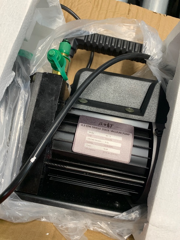 Photo 1 of (see all images) PB Motor Tech 3 Gallon Vacuum Chamber Kit with Tempered Glass Lid - 4.5CFM Vacuum Pump. 38 Micron Vacuum Pump Kit (Oil Not Included) - Ideal for Wood Stabilization