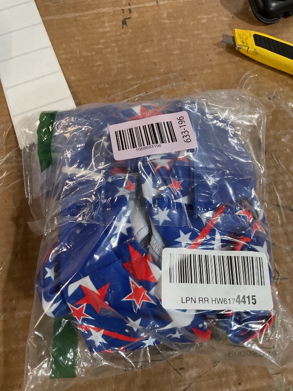 Photo 1 of ***(HEAVILY USED/ MINOR DAMAGE/ SEE NOTES)***Boys Patriotic Swimsuits Size 8-9 4th of July Rash Guard Long Sleeve Zipper Swim Sets 2 Piece Bathing Suits with Trunk