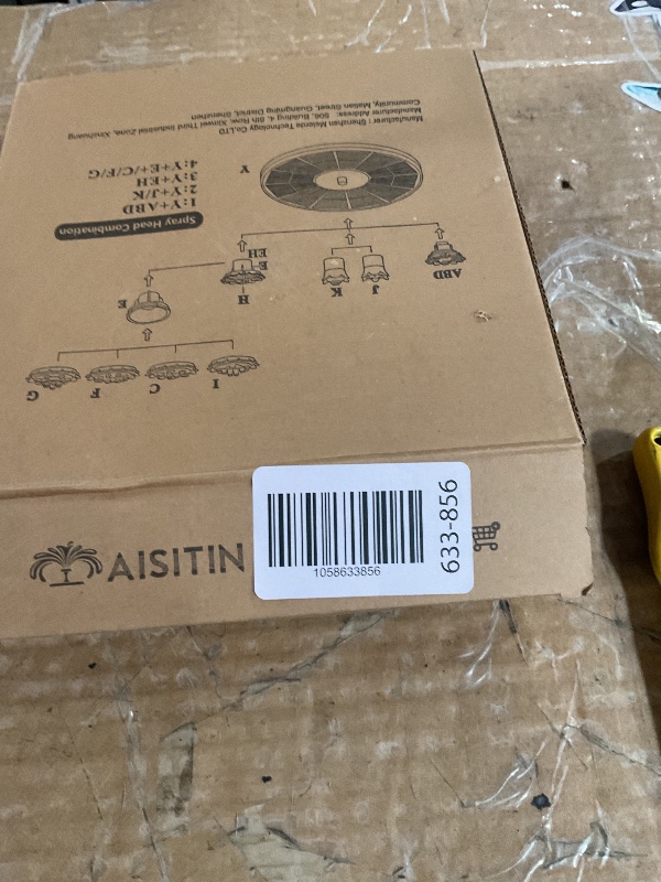 Photo 1 of *READ NOTES* AISITIN 3.5W Solar Fountain Pump for Water Feature Outdoor DIY Solar Bird Bath Fountain with Multiple Nozzles, Solar Powered Water Fountain for Garden, Ponds, Fish Tank and Aquarium