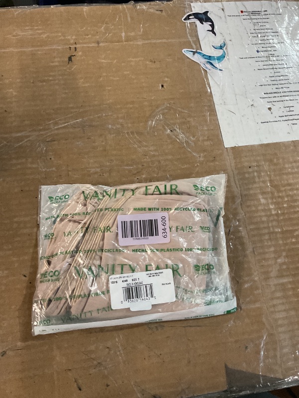 Photo 1 of (USED/FAIR) (BAGGED) (SIZE 7) Vanity Fair Women's Illumination Brief Panties (Regular & Plus Size), (Pack of 3) - Rose Beige, 7