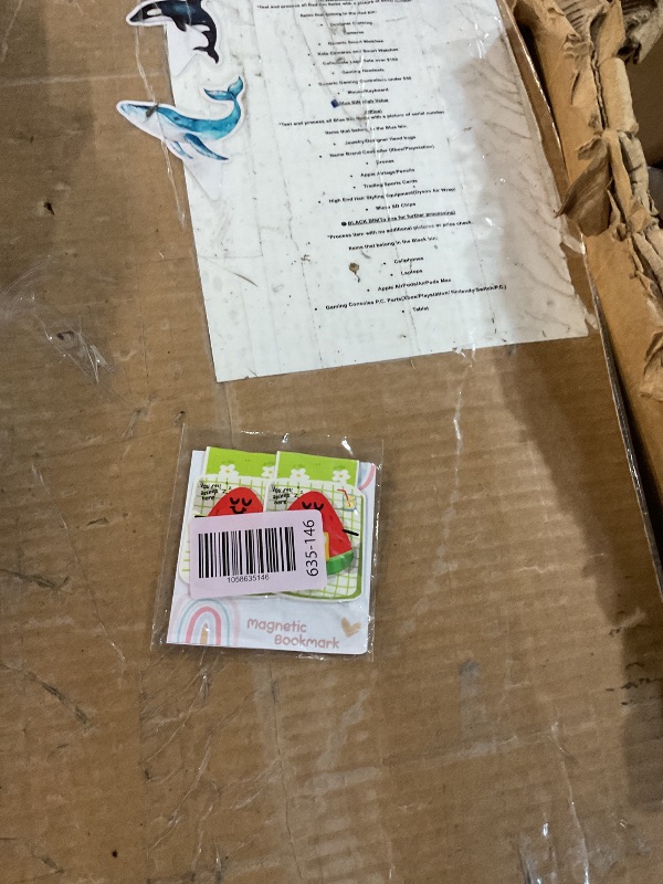 Photo 1 of (2Pcs) Watermelon You Fell Asleep Here Magnetic Bookmark Book Page Markers Gift for Reading Lover Nerd Book Addict Bookish Bookworm Reader Office Stationery - Size 2.8"x2.1" When Folded