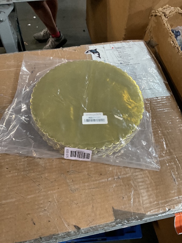 Photo 1 of [25pcs] 12" Gold Cakeboard Round,Disposable Cake Circle Base Boards Cake Plate Round Coated Circle Cakeboard Base 12inch,Pack of 25