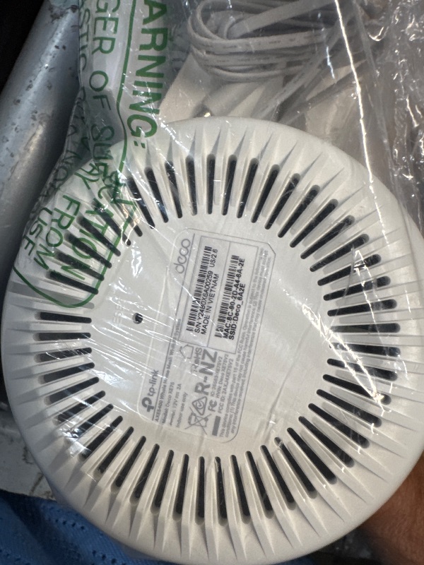 Photo 1 of (MISSING POWER CORD) TP-Link Deco XE75 AXE5400 Tri-Band WiFi 6E Mesh System - Covers up to 5500 Sq.Ft, Replaces WiFi Router and Extender, AI-Driven Mesh, 6GHz Band, 2-Pack