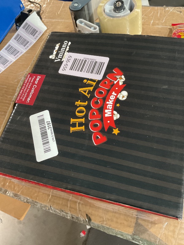 Photo 1 of Easy to Use & Fast Hot Air Popcorn Popper, Easy to Clean Popcorn Maker for Popcorn Fans, No Oil, Space Saving Electric Popcorn Machine with Serving Bowl