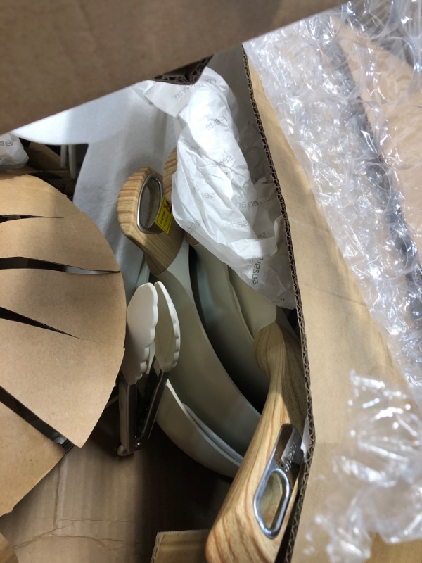 Photo 1 of (SOLF FOR PARTS/MISSING) SENSARTE Ceramic Cookware Sets, Pots and Pans Set Non stick, Non toxic Healthy Induction Cookware, 26 Pcs Nonstick Kitchen Cooking Set, w/Frying Pans Set, Saucepans Set