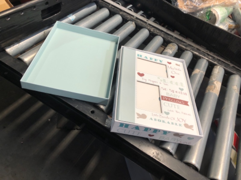 Photo 1 of (PARTIAL) Baby Memory Book w/Keepsake Box & 30 Monthly & Baby First Milestone Stickers - Gender Neutral First Year Scrapbook Journal - Baby Photo Album for Boys