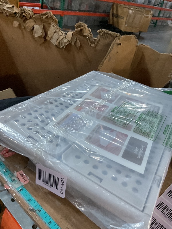 Photo 1 of SNSLXH 5 Pack Stackable Closet Storage Basket, Multifunctional & Foldable Closet Organizer for Bathroom Kitchen Laundry Room Wardrobe Storage, Space-Saving Clothes Storage Drawer Organizer, White